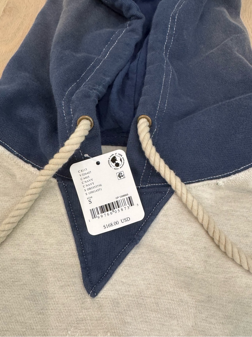 NEW We the Free People Lou Baked Hoodie Small Oversized NWT $168 Retail - Picture 12 of 12